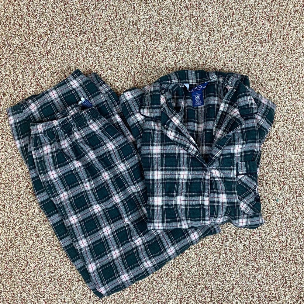 Charter Club Plaid Pajama Set S